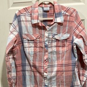 Columbia Plaid Button-Up Women’s Shirt
